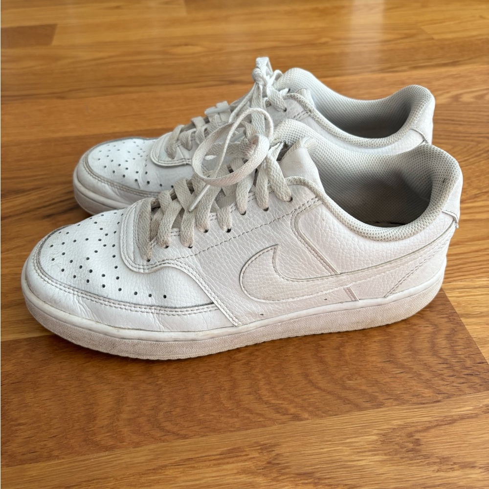 White Nike Air Force Sneakers